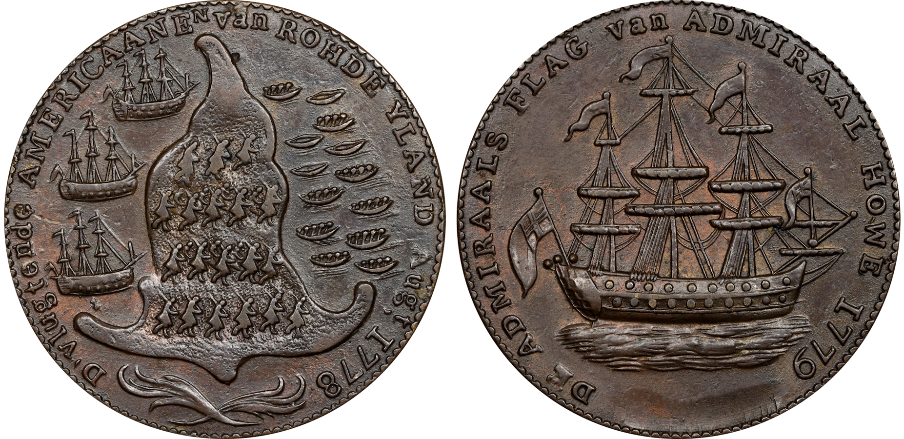 A collection of rare coins from Rhode Island
